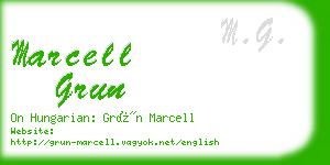 marcell grun business card